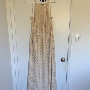 Lucky Brand Cream Maxi Dress with Subtle Pattern